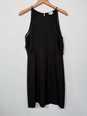 Reiss Black Open Back Mini Dress with High Neck, Size 10, Great Condition